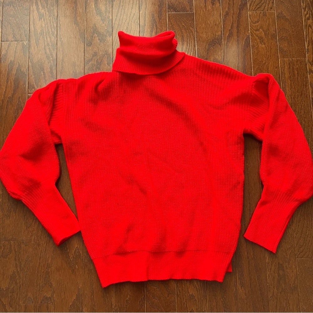 Red Turtleneck Sweater